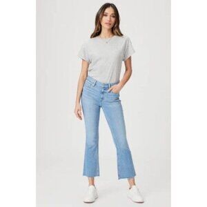 Paige Denim Collette Crop Distressed Festival Twee Flare 29